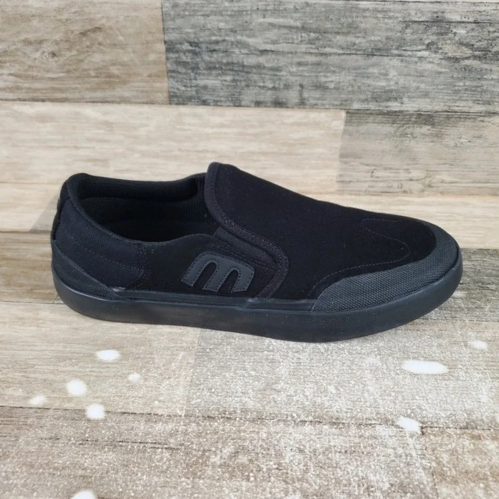 Etnies Marana XLT Mens Shoes Sz 8 Black Athletic Leather Skate‎ Slip On Sneakers